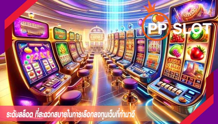 ระดับสล็อต ที่สะดวกสบายในการเลือกลงทุนเว็บที่ทำมาดี
