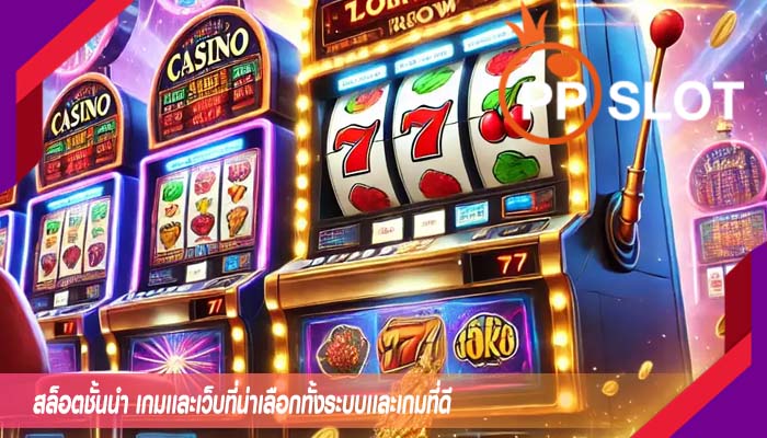 สล็อตชั้นนำ เกมเเละเว็บที่น่าเลือกทั้งระบบเเละเกมที่ดี